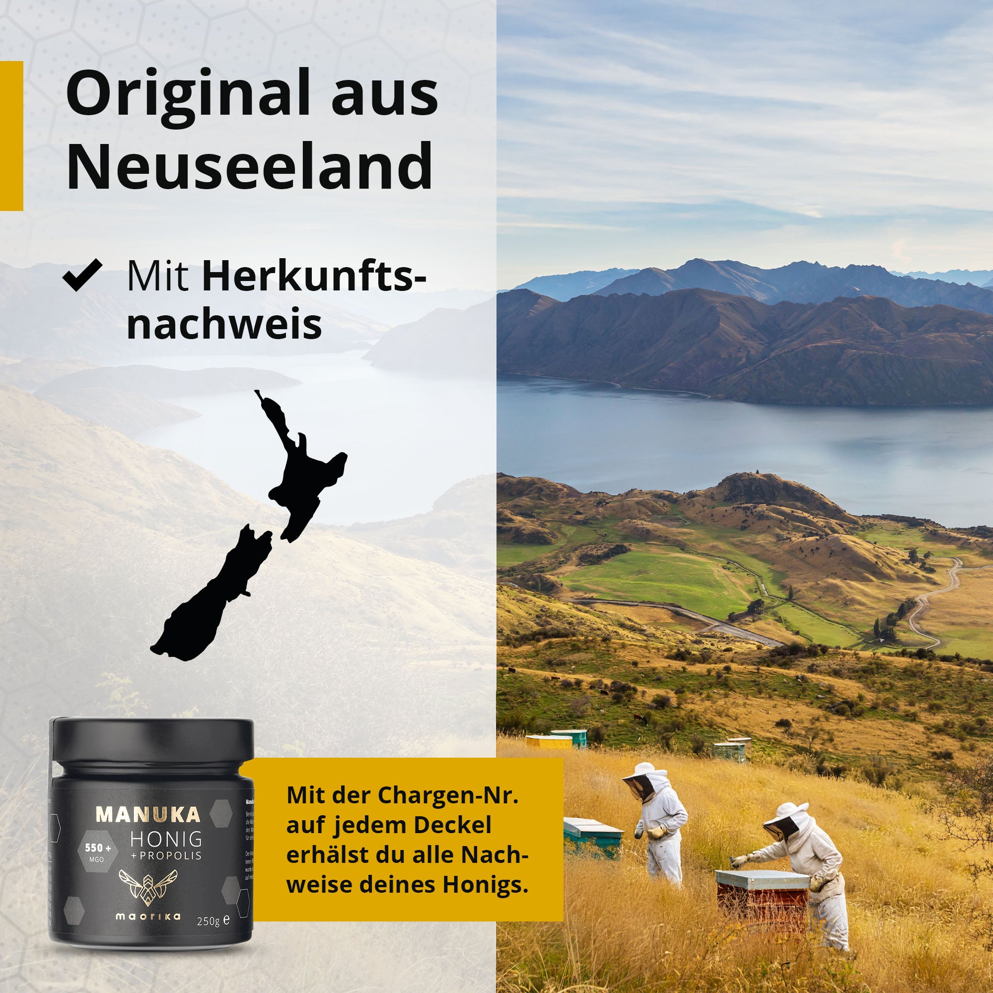 Manuka Honig MGO 550+ mit Propolisanteil