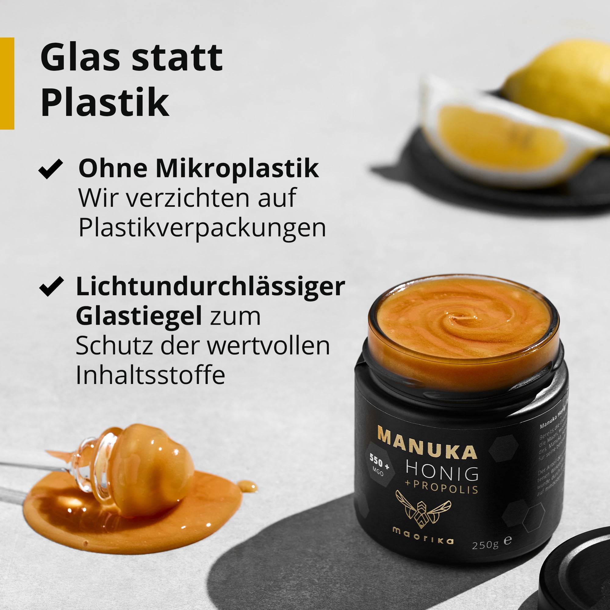 Manuka Honig MGO 550+ mit Propolisanteil