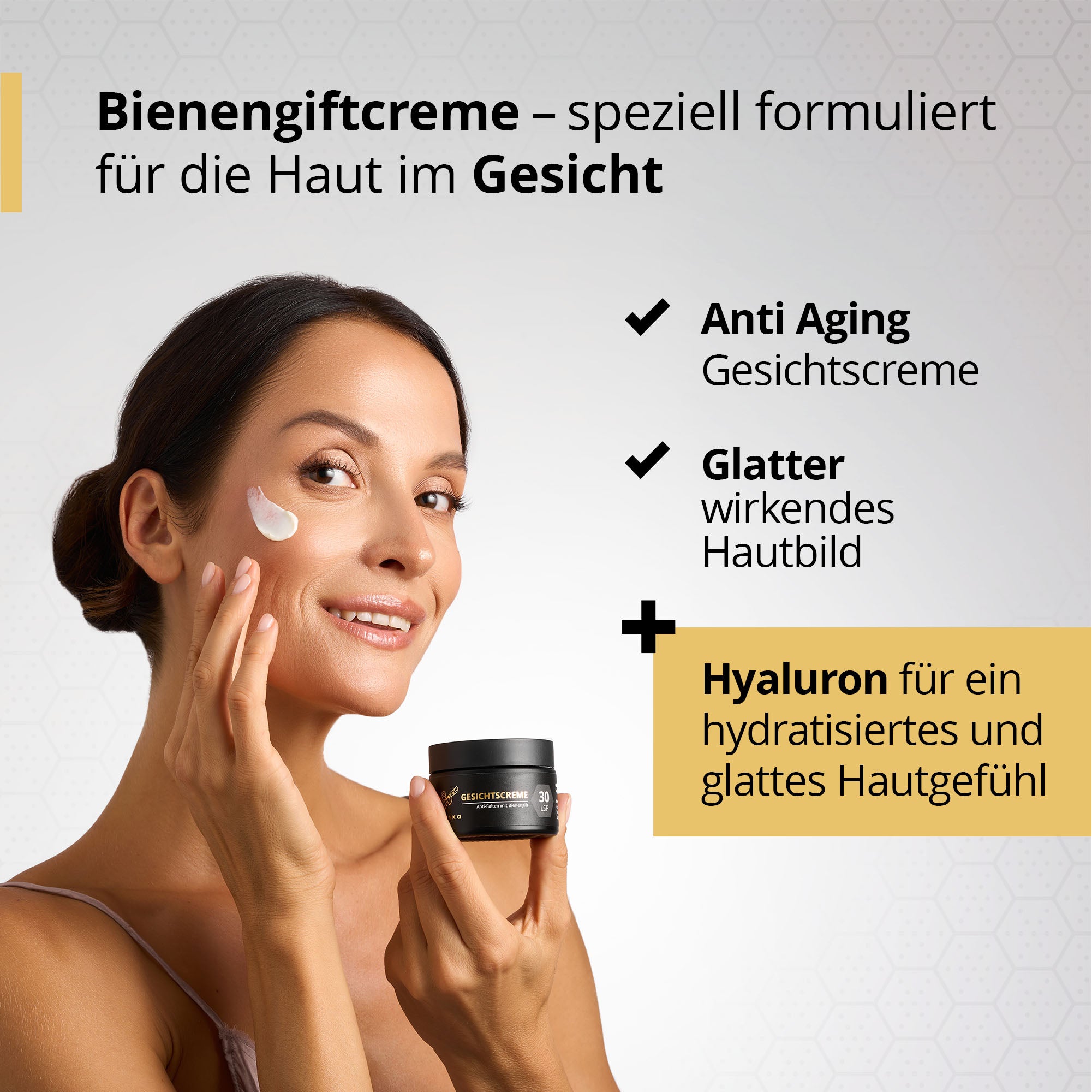 Anti-Falten Creme mit Bienengift LSF30