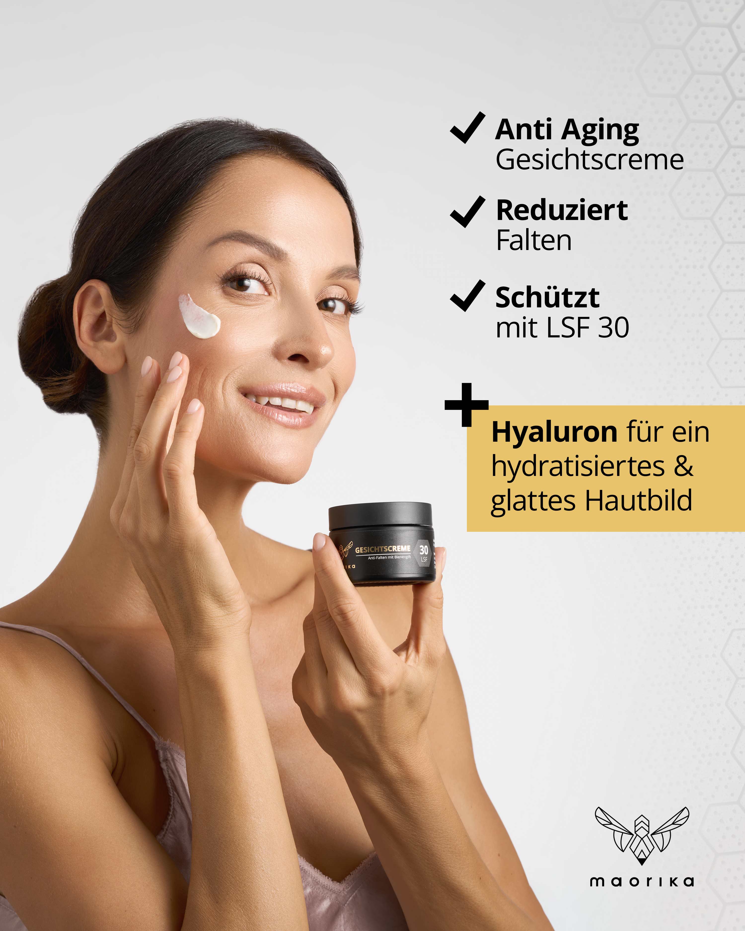 Anti-Falten Creme mit Bienengift LSF30