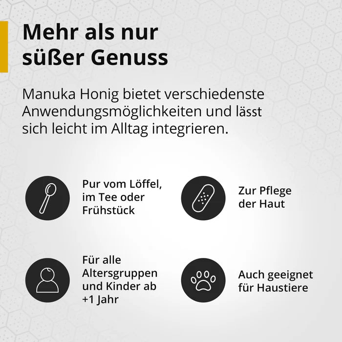 Manuka Honig MGO 550+ mit Propolisanteil