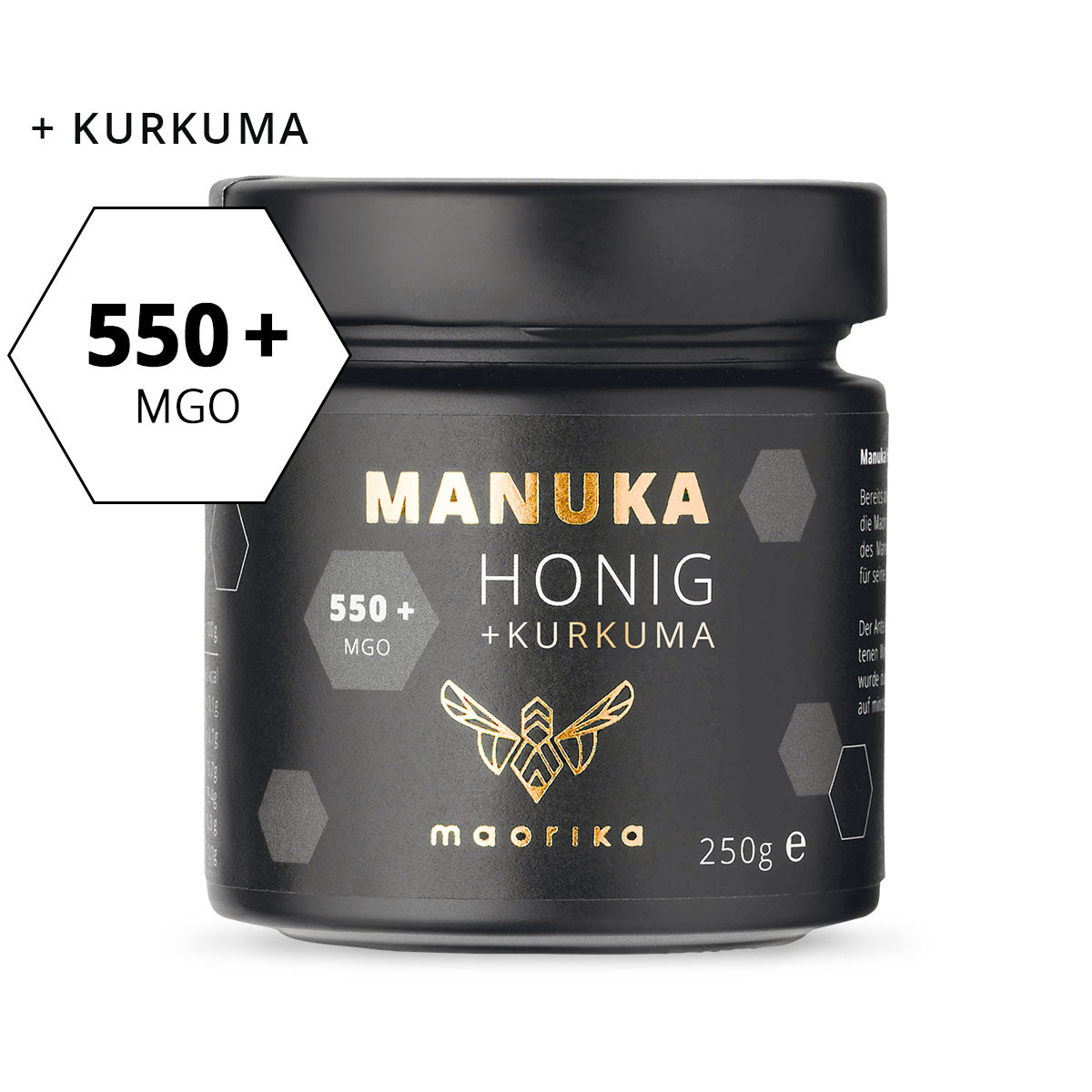 Manuka Honig MGO 550+ mit Kurkuma