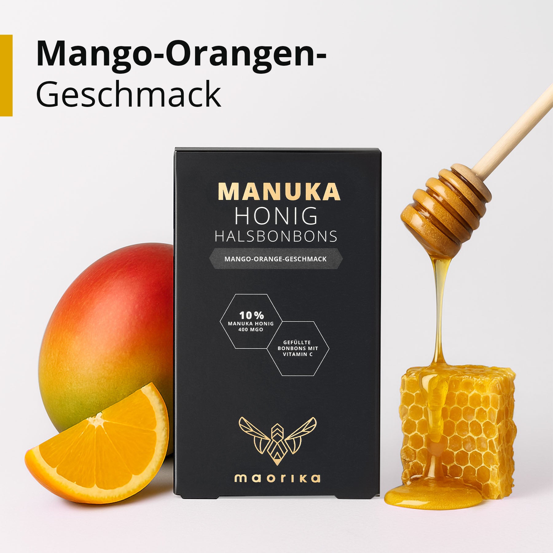 Bonbons pour la gorge Manuka - gingembre agrumes