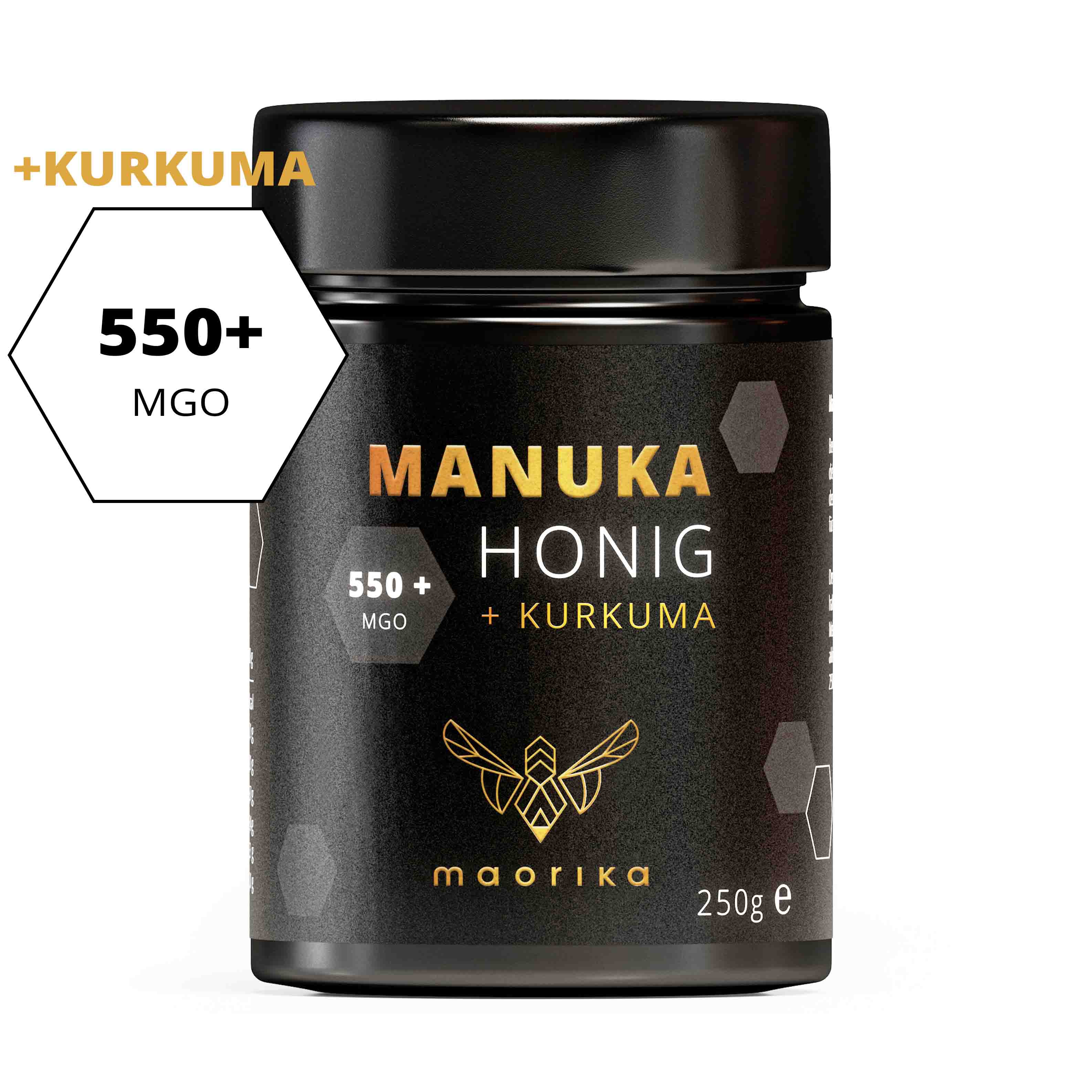Manuka Honig MGO 550+ mit Kurkuma