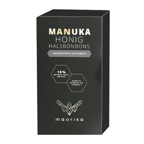 Manuka Halsbonbons - Ingwer Zitrus
