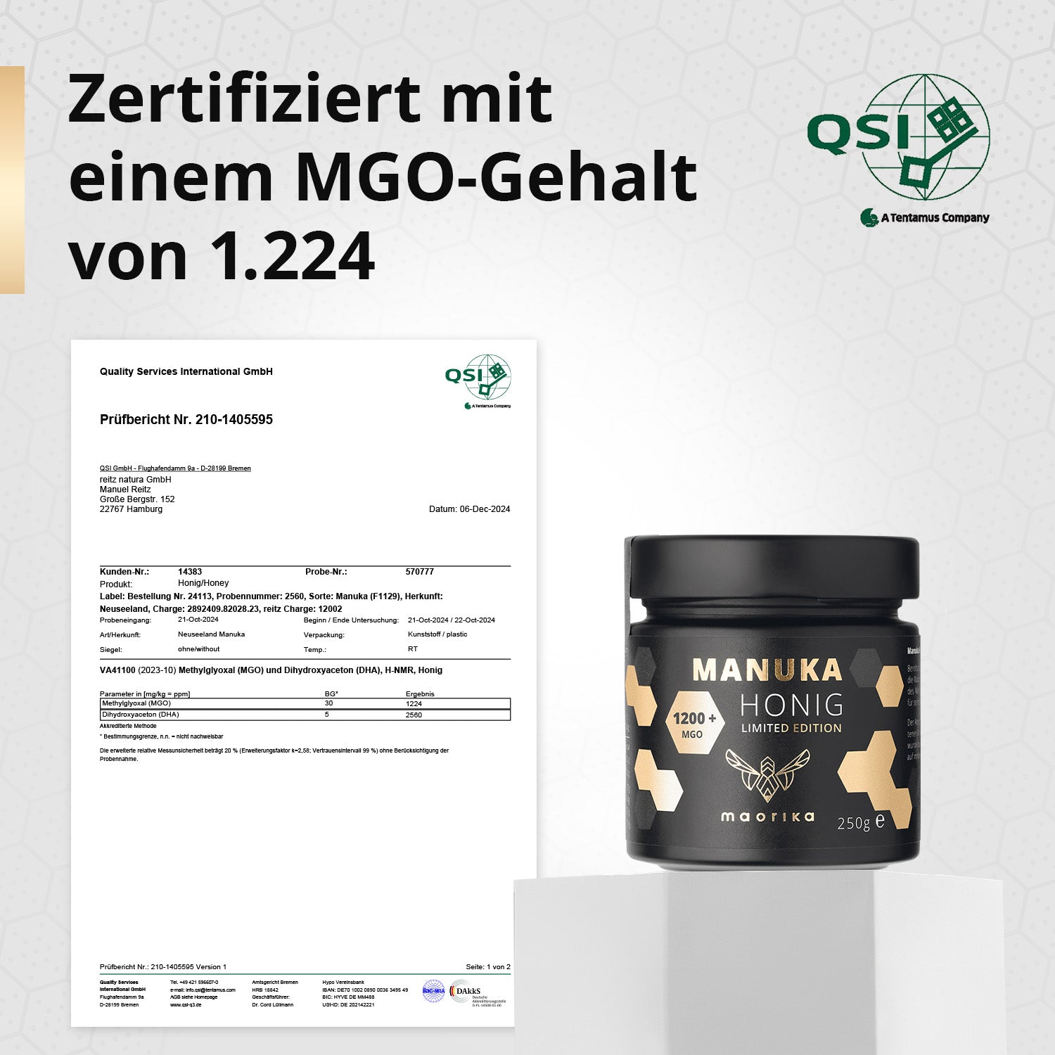 Miel de Manuka MGO 1200+